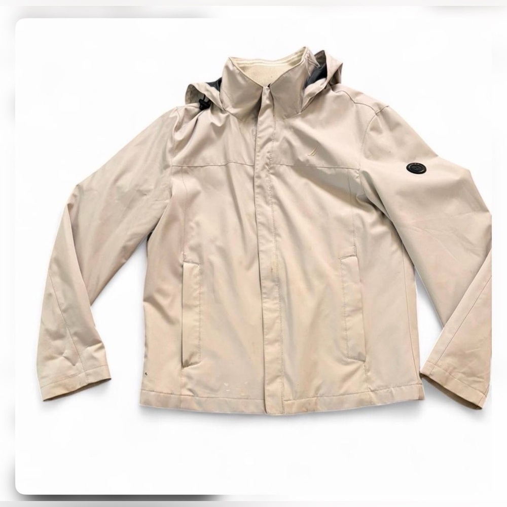 Nautica Beige Hooded Jacket